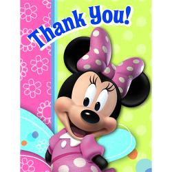 Minnie Mouse Bows Thank You Notes (8)