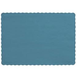 Periwinkle Scalloped Paper Placemats (50)