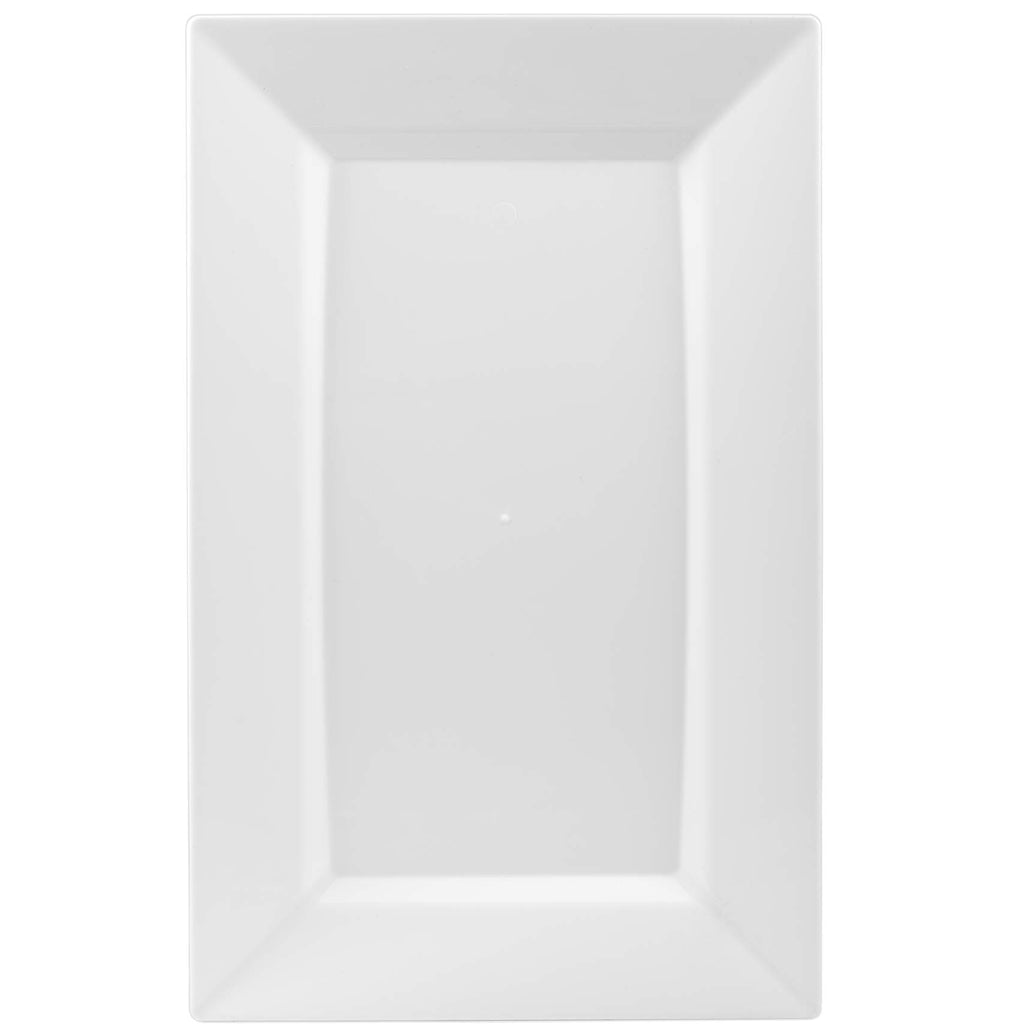 Clear Rectangle Large Plates 10 Ct.