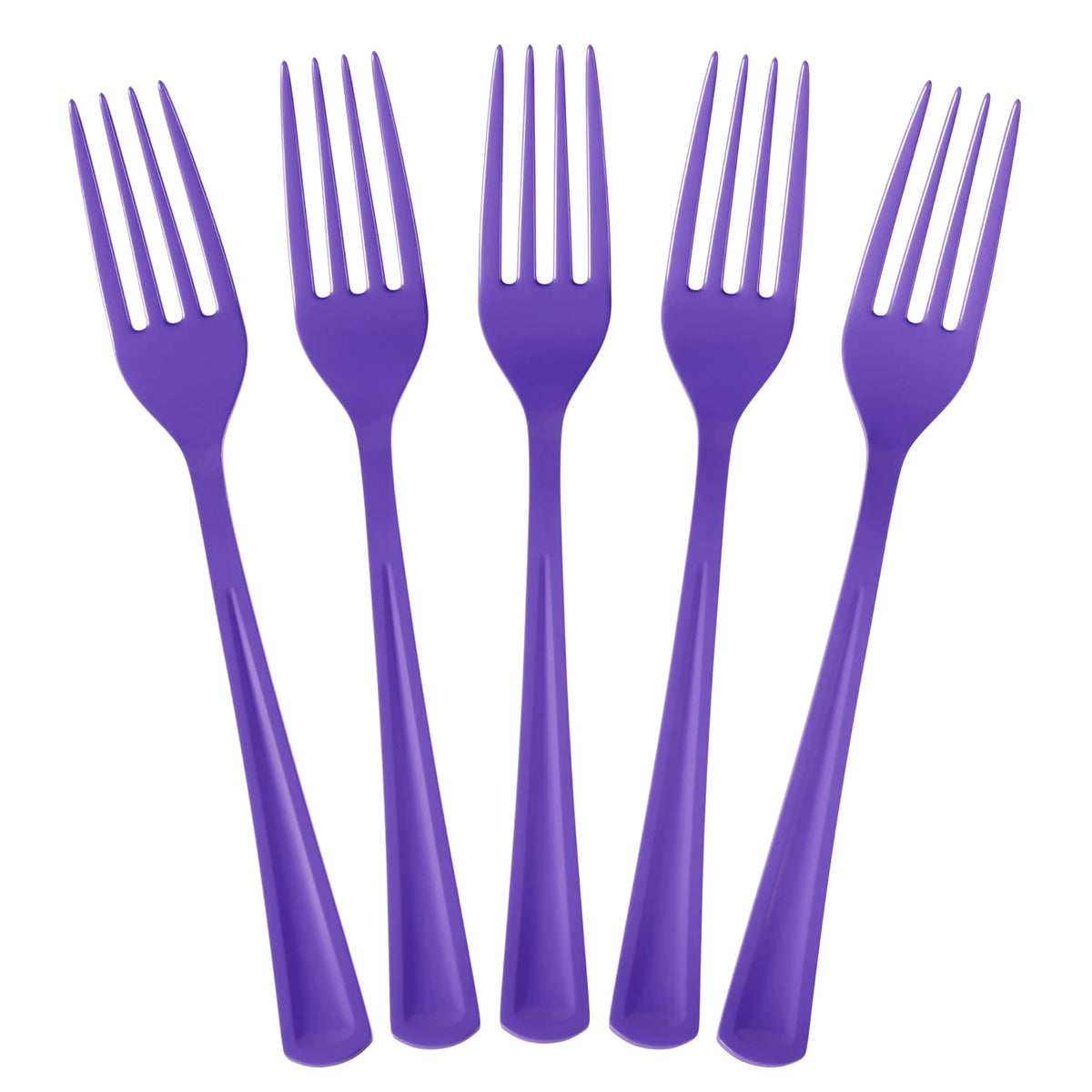 350 Pcs Purple/Yellow/White Disposable Tableware Set