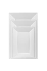 7.5 In. White Rectangular Plates | 10 Count