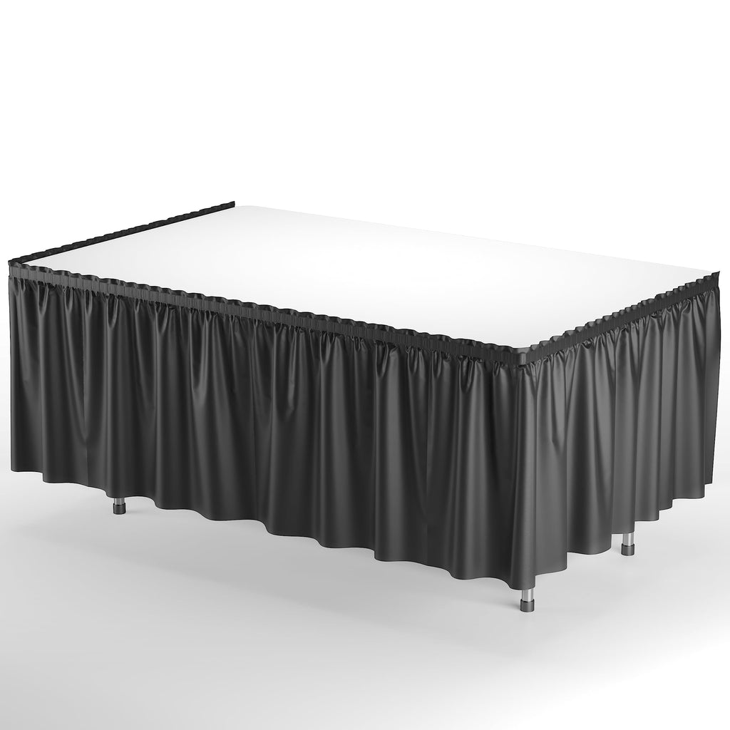 Black Table Skirt