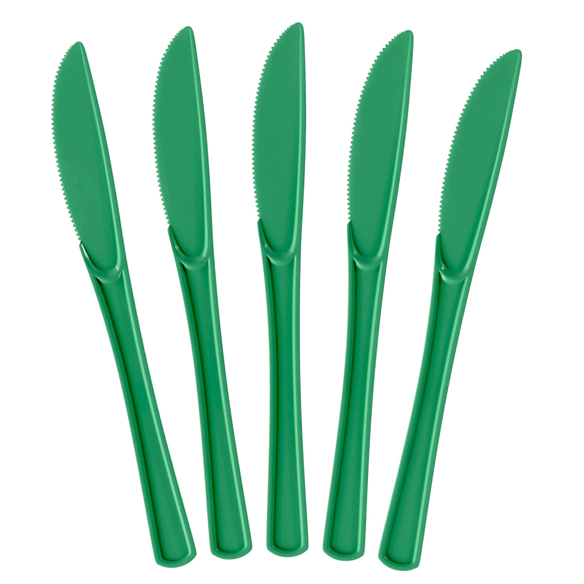 Heavy Duty Emerald Green Plastic Knives | 50 Count
