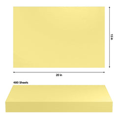 IVORY TISSUE REAM 15"X 20"- 480 SHEETS