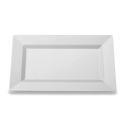 9.5in. Clear Rectangle Plates (10)