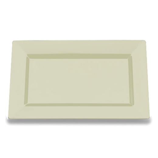 Alternate image of 11.5in. Ivory Rectangle Plates (10)