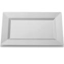 12.75in. Clear Rectangle Plates (10)