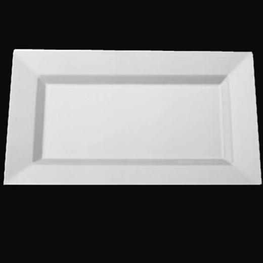 Alternate image of 12.75in. White Rectangle Plates (10)