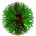 16in. Green Foil Ball Decoration
