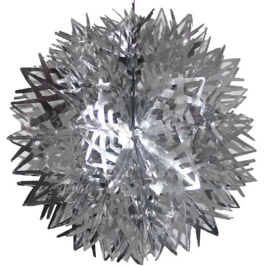 Main image of 16in. Silver Foil Ball Decoration