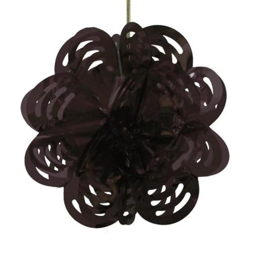 Main image of Black Foil Flower Decorations