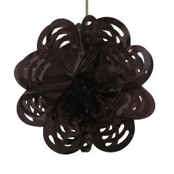 Black Foil Flower Decorations