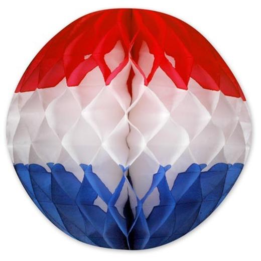 Alternate image of 8in. Patriotic Honeycomb Ball