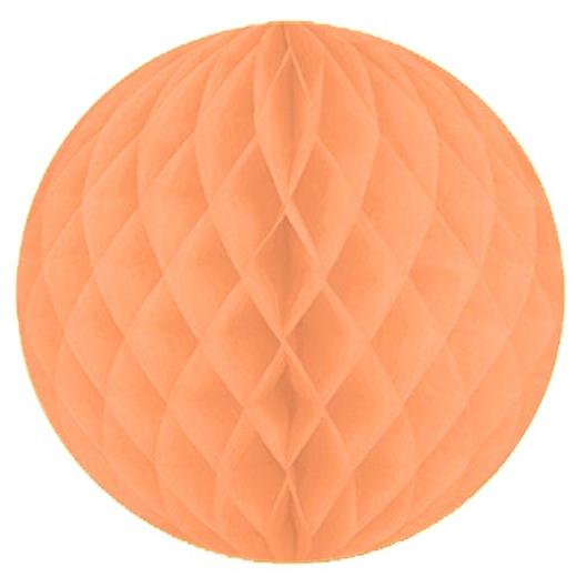 Alternate image of 12in. Peach Honeycomb Ball