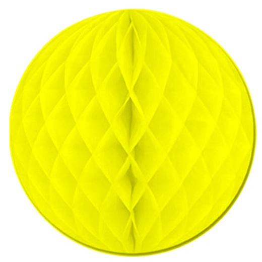 Alternate image of 19in. Yellow Honeycomb Ball