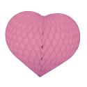 8in. Pink Honeycomb Heart