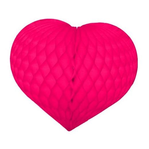 Alternate image of 8in. Cerise Honeycomb Heart