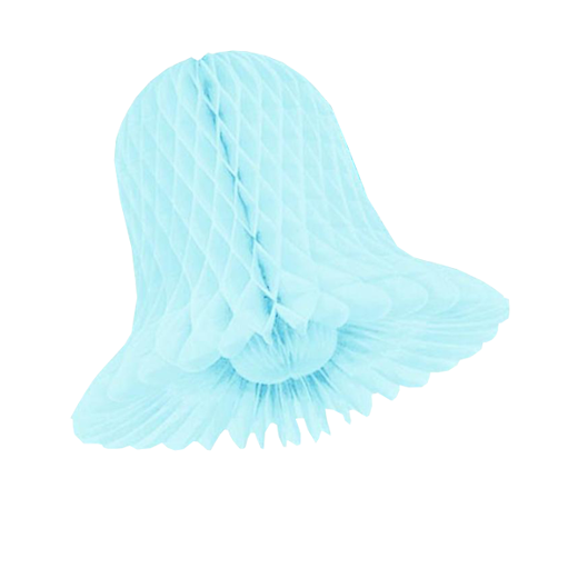 Main image of 9 In. Light Blue Honeycomb Tissue Bell