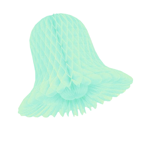 Main image of 9 In. Mint Honeycomb Tissue Bell