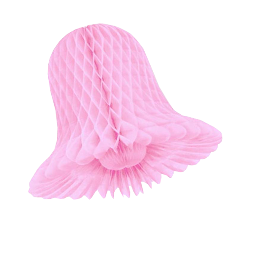 Main image of 9 In. Pink Honeycomb Tissue Bell