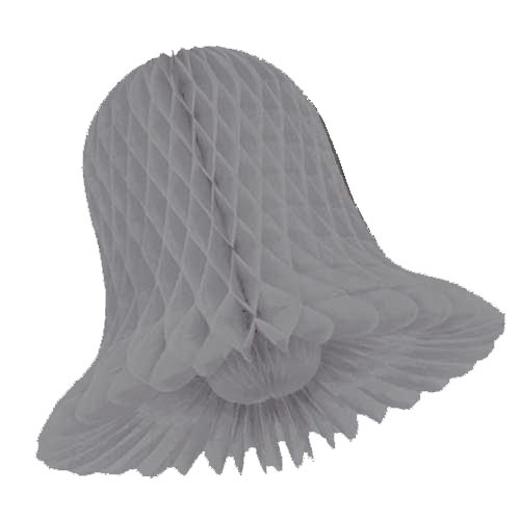 Alternate image of 9in. Silver Honeycomb Tissue Bells
