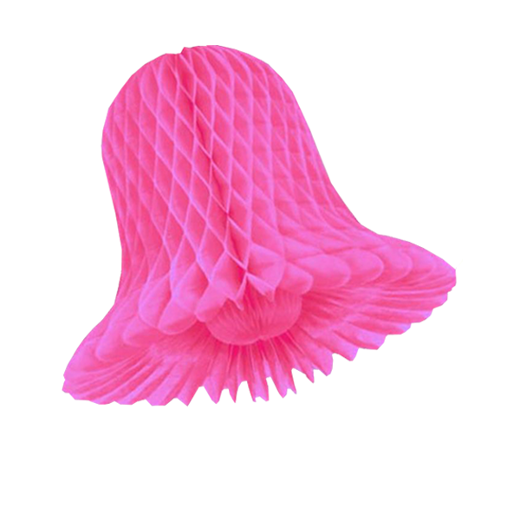 Main image of 11 In. Cerise Honeycomb Tissue Bell