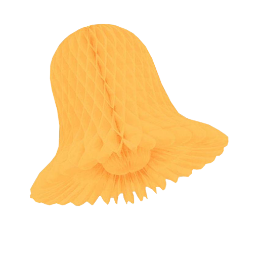 Main image of 11 In. Peach Honeycomb Tissue Bell