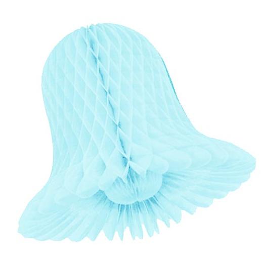 Main image of 15 In. Light Blue Honeycomb Tissue Bell