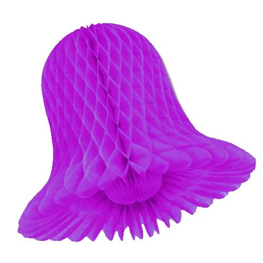 Alternate image of 15 In. Purple Honeycomb Tissue Bell