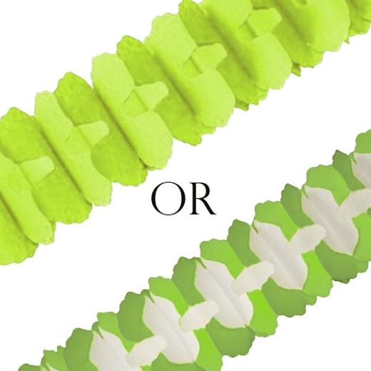 Main image of 12ft. Lime Green Cross Garland