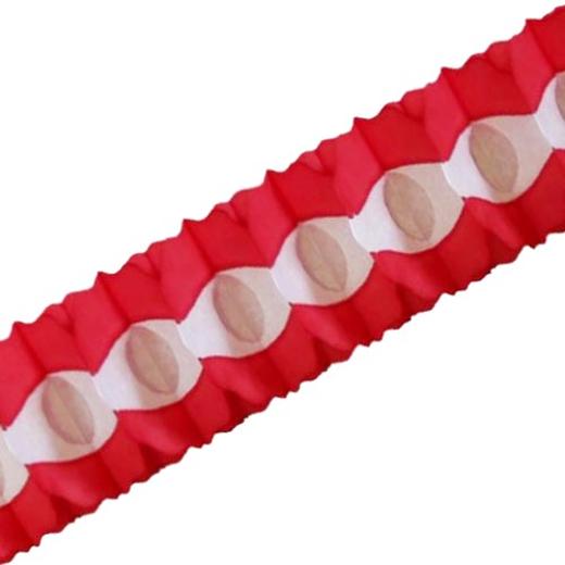 Main image of 12ft. Red Oval Garland