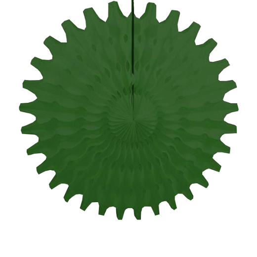 Main image of 18 In. Dark Green Tissue Fan