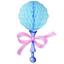 16in. Blue Baby Rattle Decoation