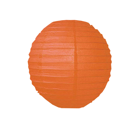 8 In. Orange Paper Lantern