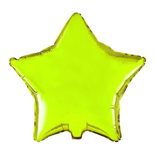 Main image of 18 In. Lime Green Star Mylar Balloon