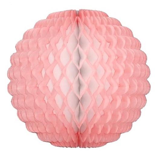 Alternate image of 14 In. Pink Paper Puff Globe