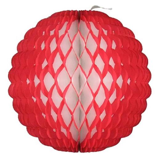 Main image of 14 In. Red Paper Puff Globe