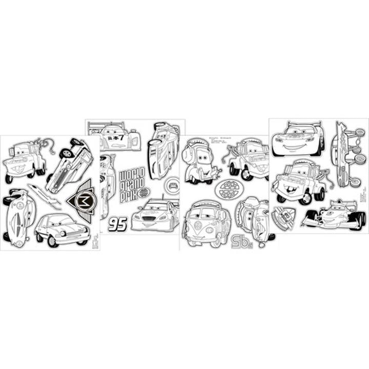 Disney Cars 2 Favor Color-Your-Own Stickers (4)