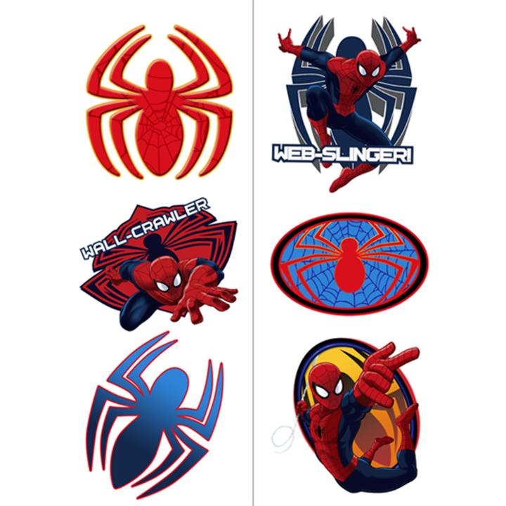 Spider-Man Spider Hero Dream Party Tattoos 12 Pack