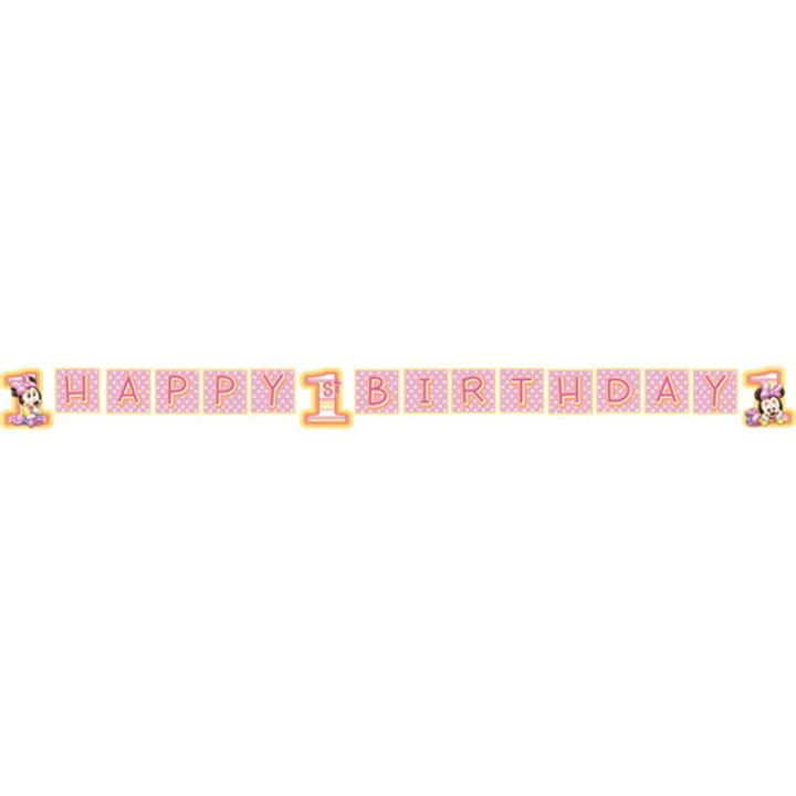 Minnie's 1st Birthday Banner