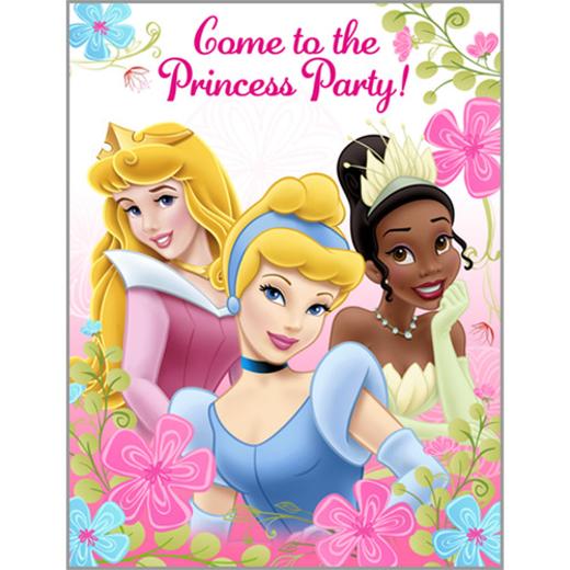 Alternate image of Disney Fanciful Princess Party Invitations (8)