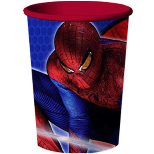 Spider-Man Face 16 oz Plastic Travel Cup 