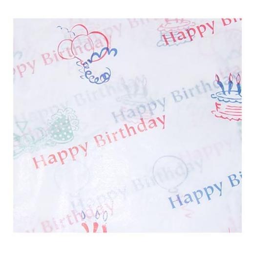 Alternate image of Happy Birthday tissue paper (4)