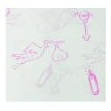 Pink Baby Characters tissue paper (4)
