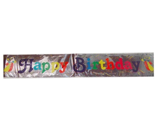 Main image of 12 Ft. "Happy Birthday" Foil Banner