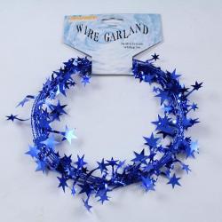 Blue Star Wire Garland