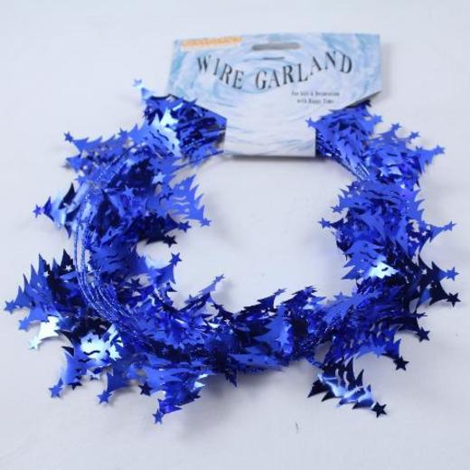 Main image of Blue Christmas Tree Wire Garland