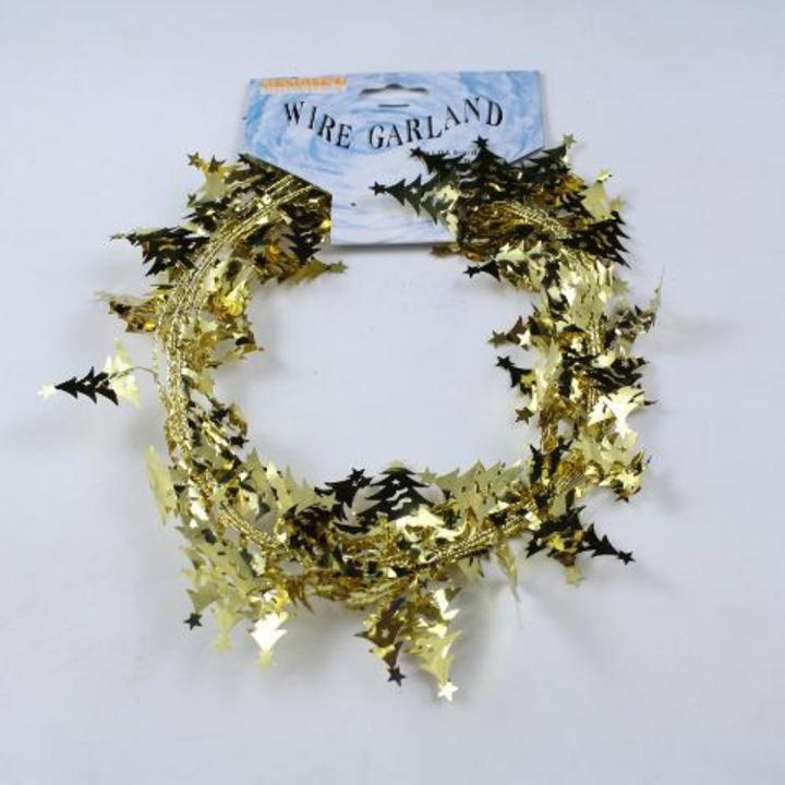 Gold Christmas Tree Wire Garland