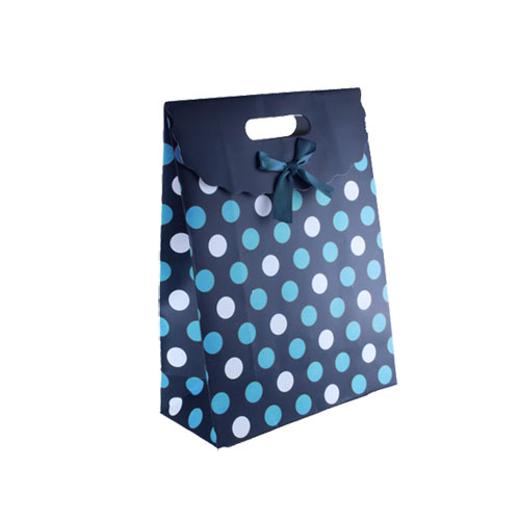 Main image of Small Blue Polka Dot Gift Bag