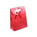 Small Red Star Burst Holographic Gift Bag